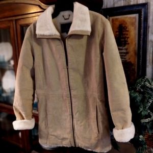 London Fog ( Genuine Leather) Coat ( M)